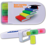 LRL0059 - Retractable Highlight Wax Markers in White Case