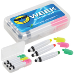 LRL8565 - Wax Highlight Markers with Stylus in Case