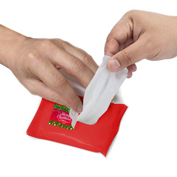 XMAW10 - Xmas Themed Alcohol Wipes - 10pack