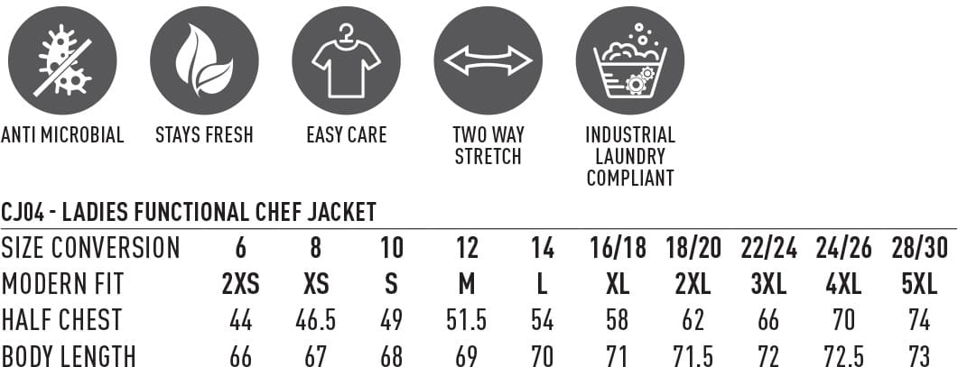 Ladies' Functinal Chef Jacket - Image 3
