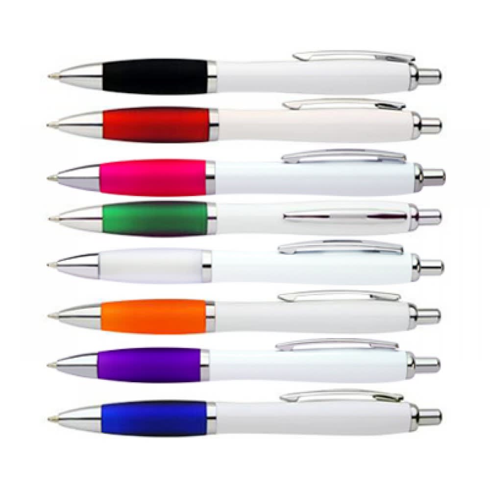 Allegra White Plastic Pen - WPP08
