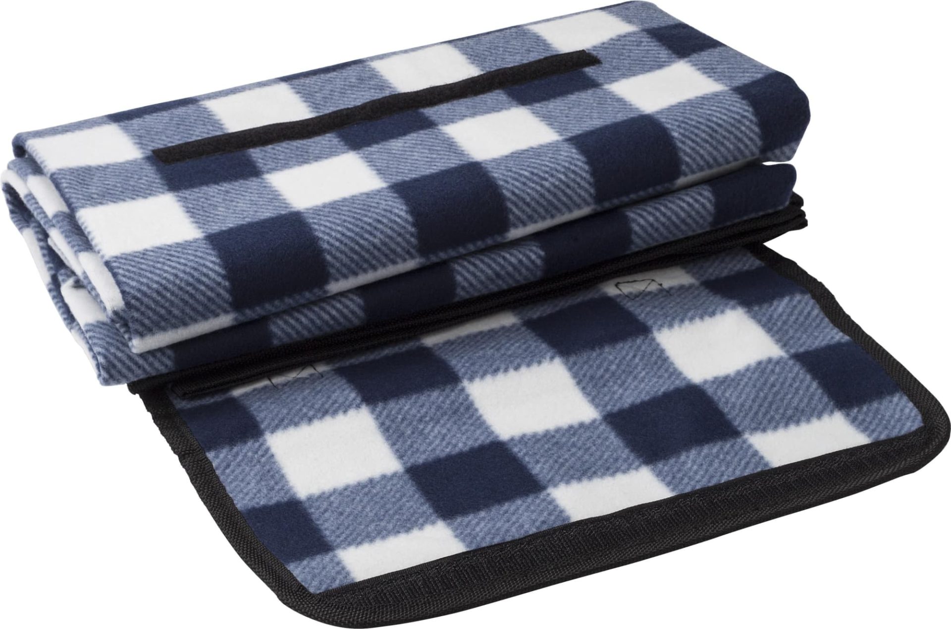 RPET foldable polar fleece blanket Vesper - Image 2
